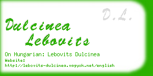 dulcinea lebovits business card
